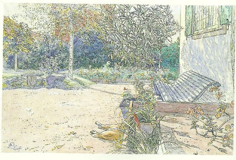 Carl Larsson min gardsplan china oil painting image